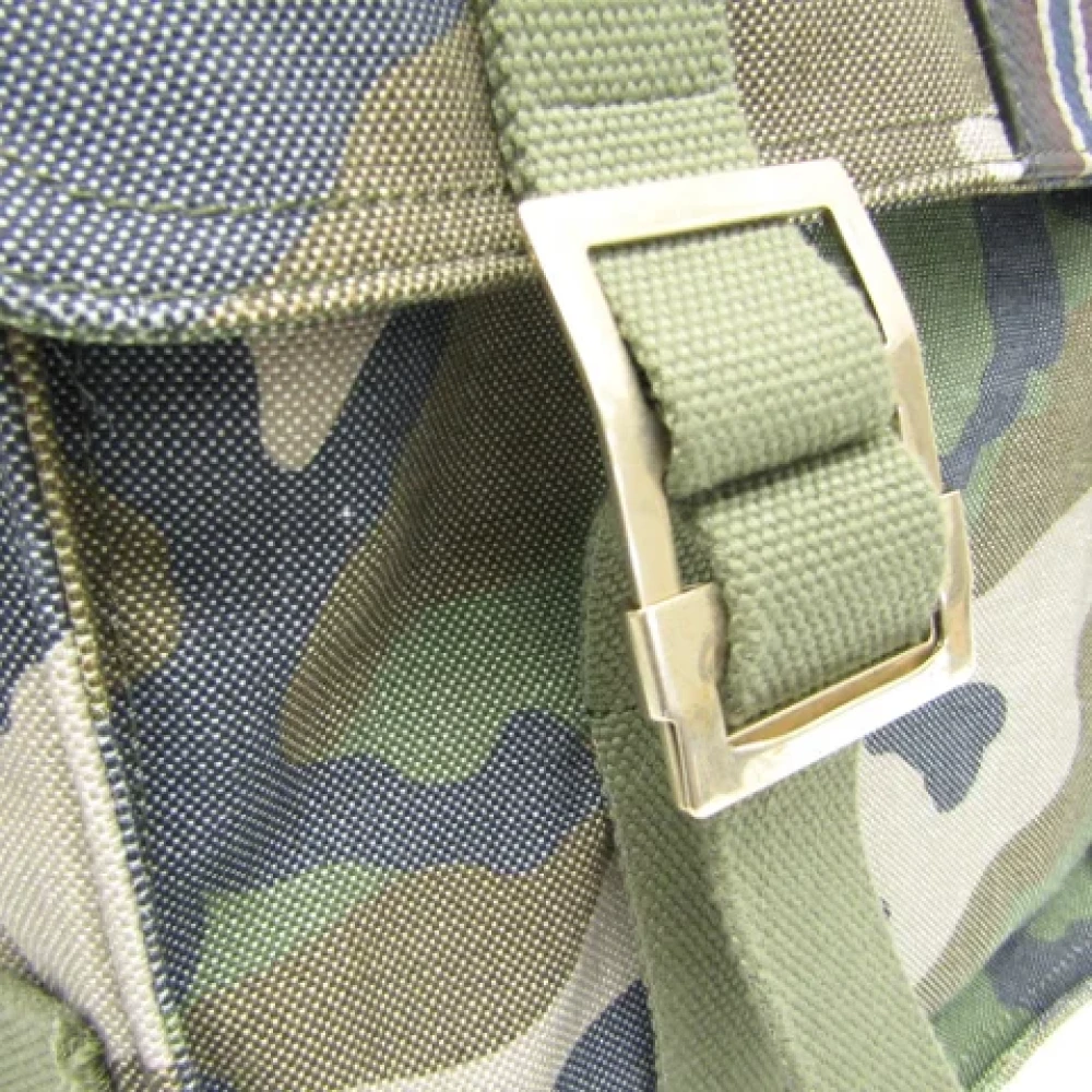 Valentino Vintage Pre-owned Canvas backpacks Green Dames