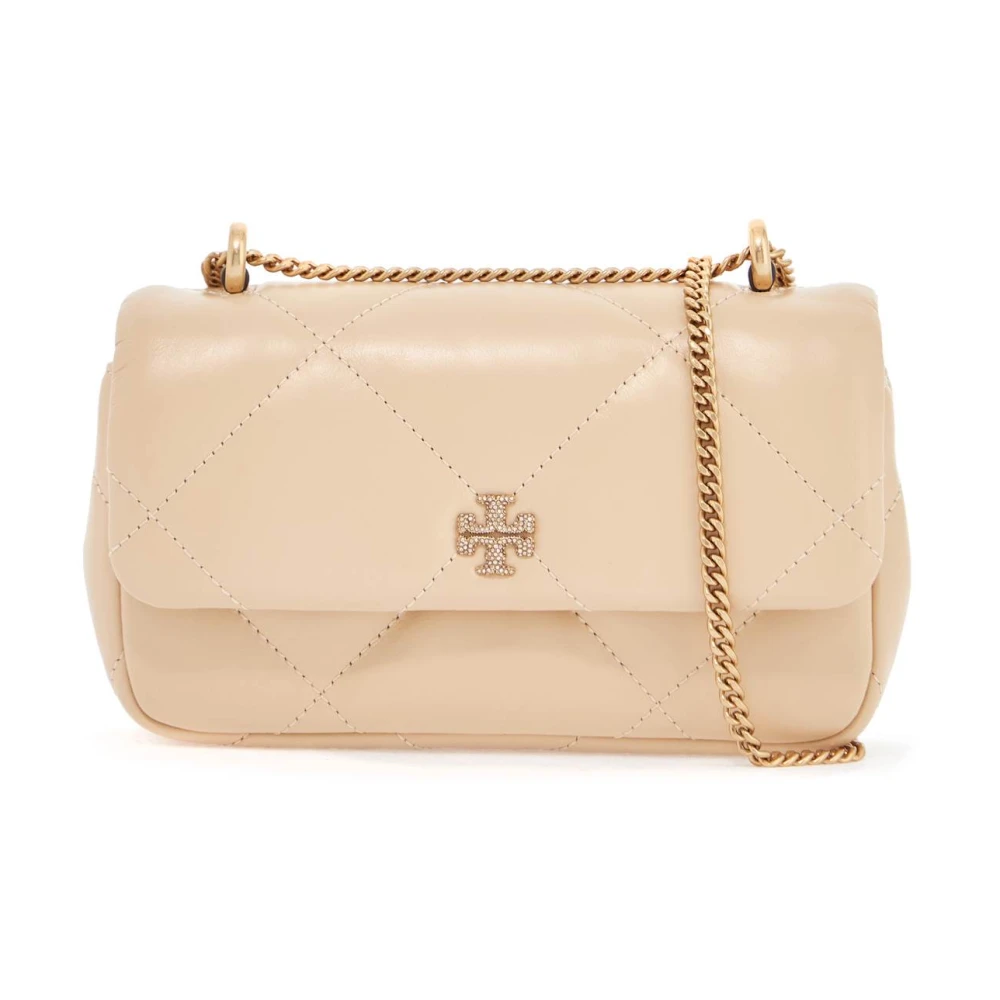 TORY BURCH Kristal Pavé Mini Handtas Beige Dames