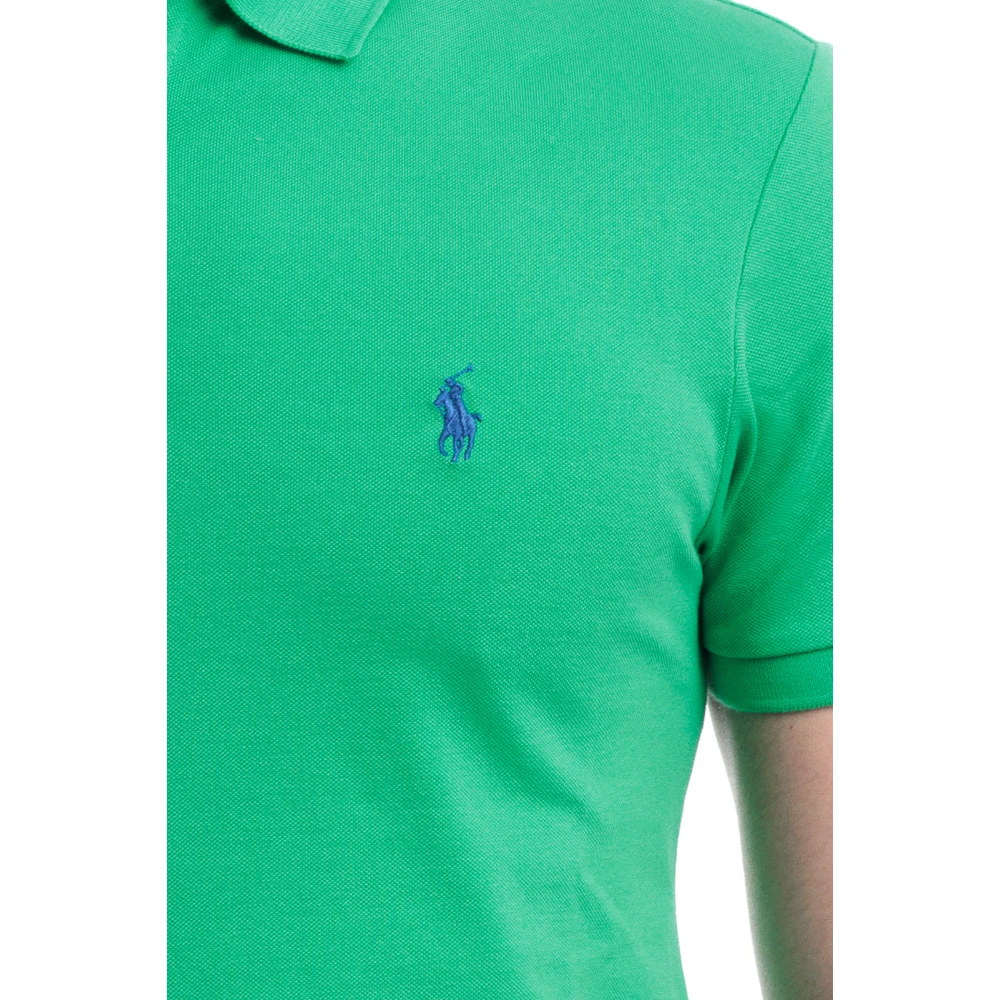 Polo Ralph Lauren Slim Cotton Stretch Polo Shirt Green Heren