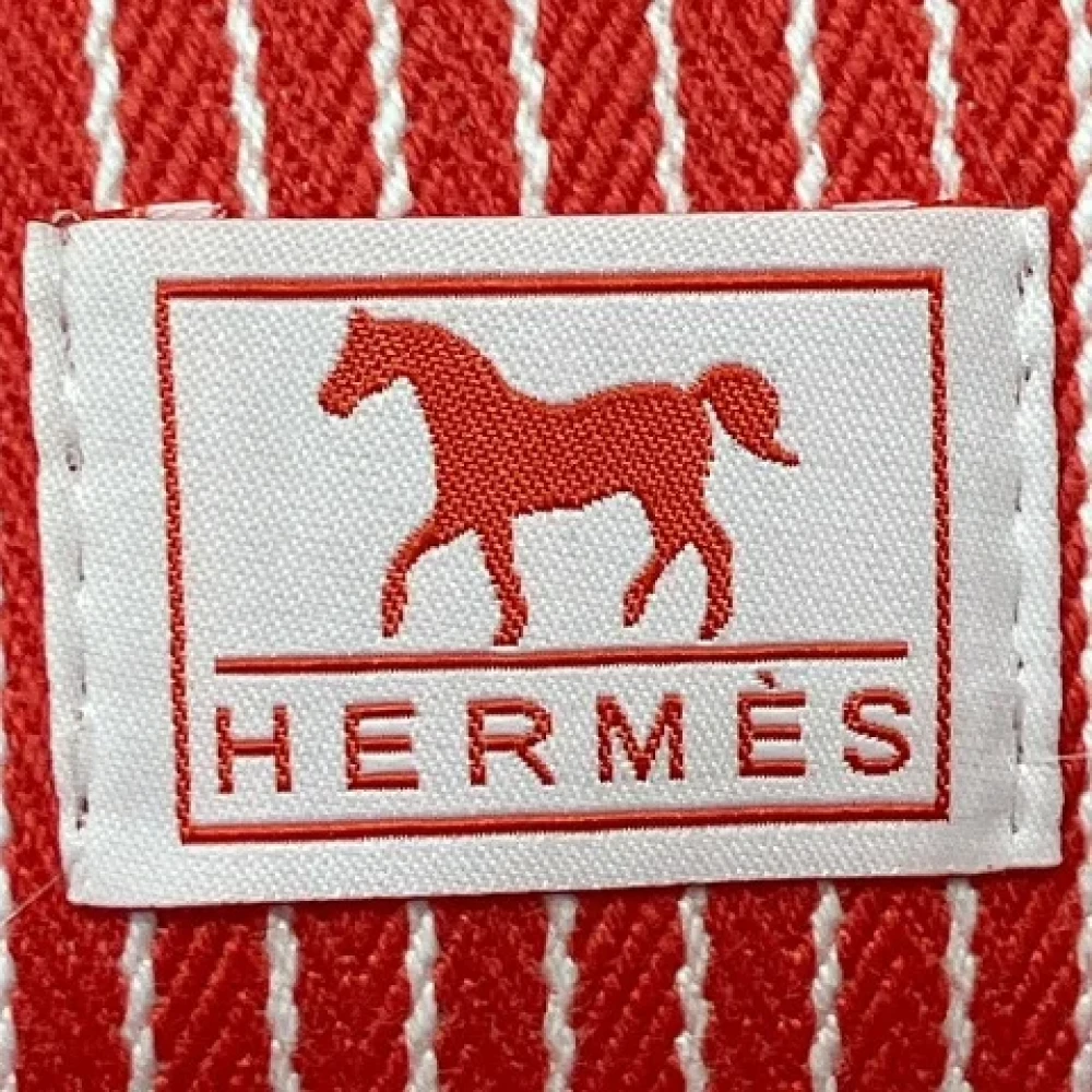 Hermès Vintage Pre-owned Cotton totes Red Dames