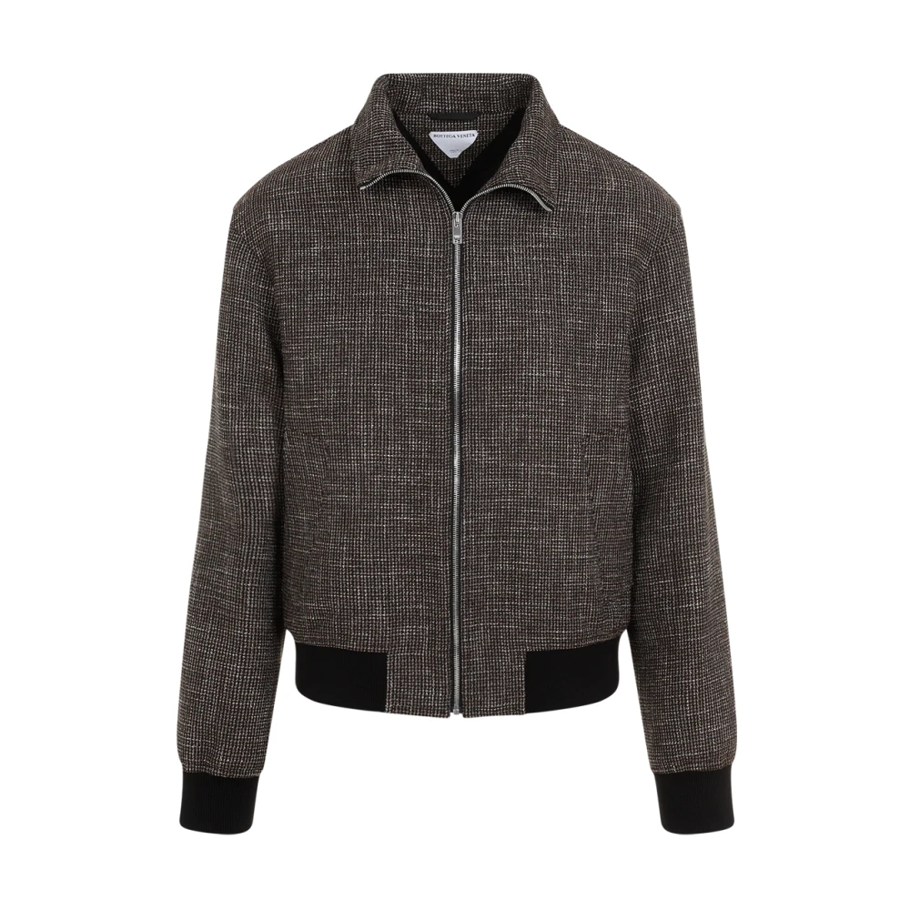 Bottega Veneta Zwart Houtskool Blouson Jack Black Heren