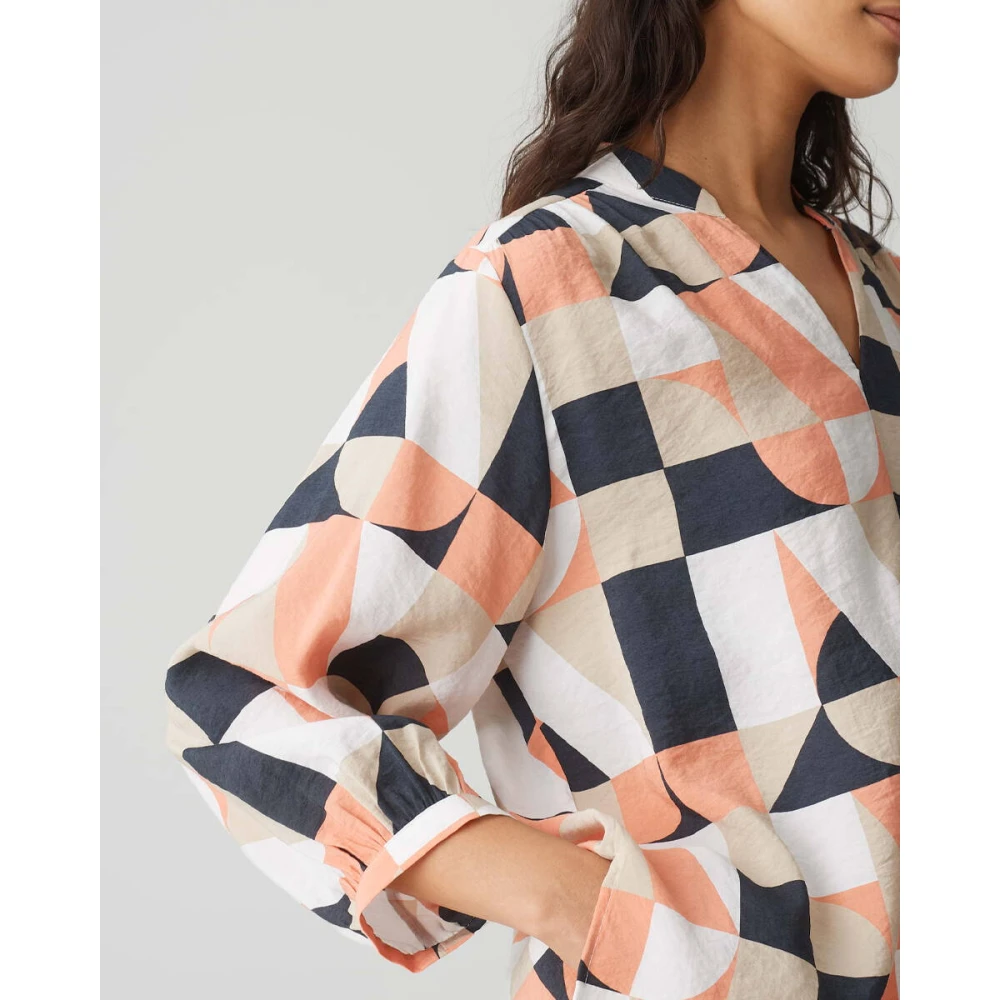 Opus Blouse met lange mouwen en Falinde-detail Multicolor Dames