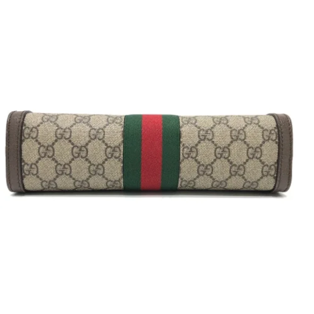 Gucci Vintage Pre-owned Fabric gucci-bags Brown Dames