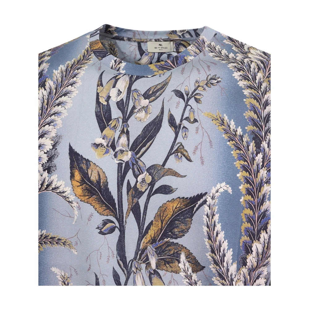 ETRO T-Shirts Blue Heren