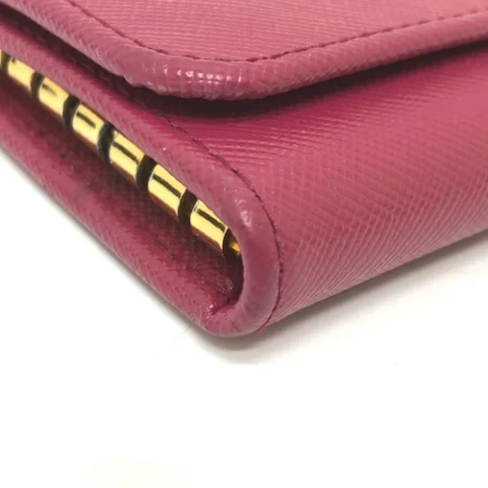 Prada Vintage Pre-owned Fabric key-holders Pink Dames