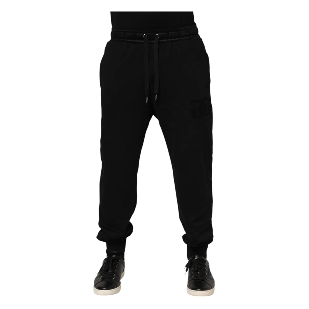 Dolce & Gabbana Men's Black Sweatpants, 2XL, Jogger Trousers