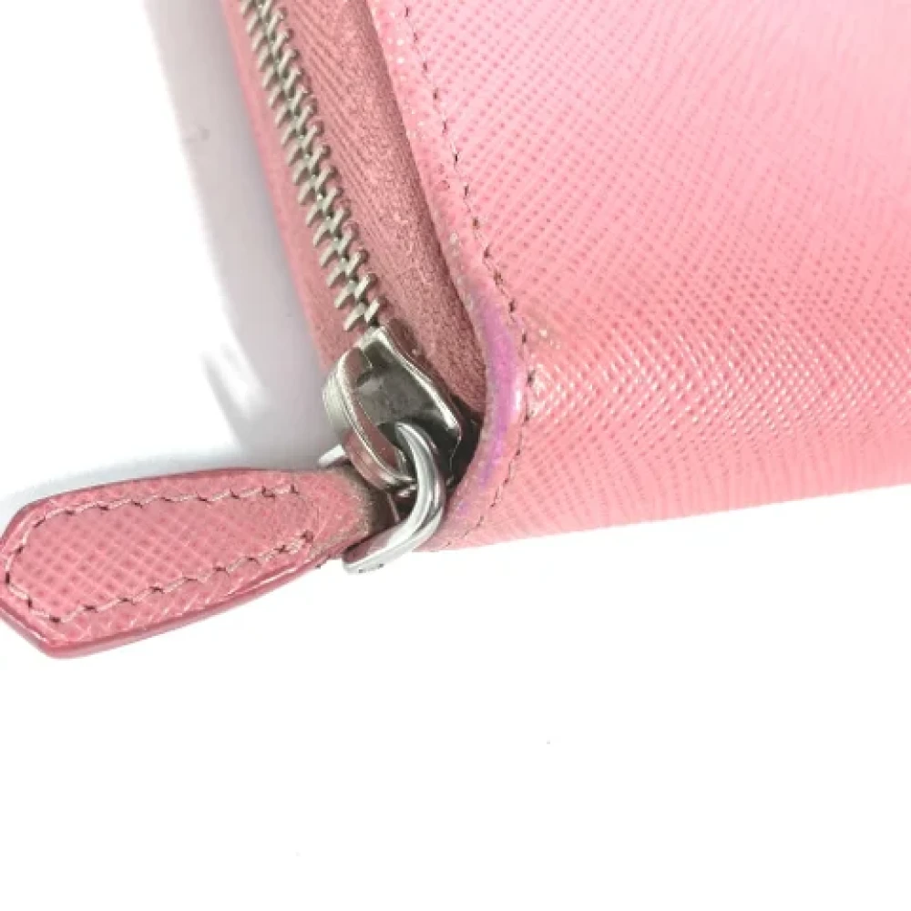 Prada Vintage Pre-owned Leather wallets Pink Dames