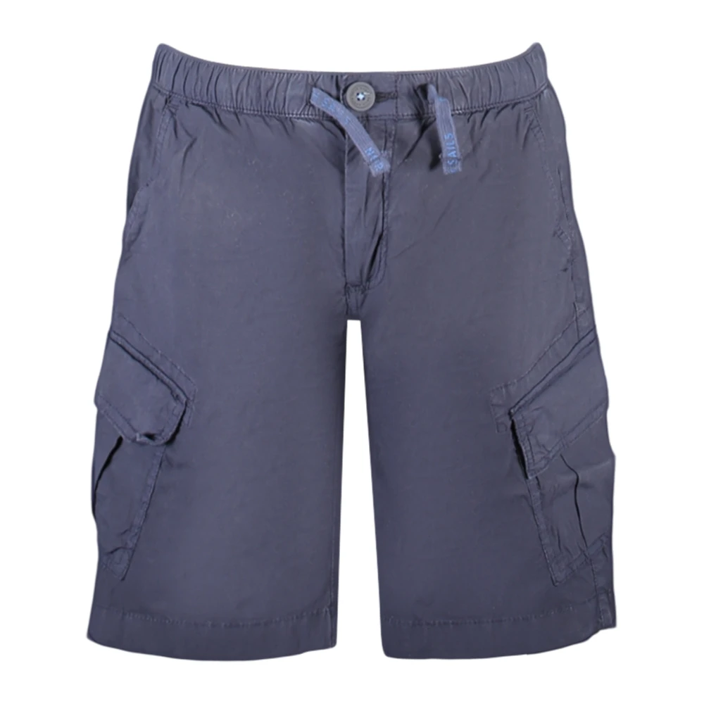 North Sails Blue Shorts, Unisex, 12 Y, Cargo Shorts With Elasticated Waist