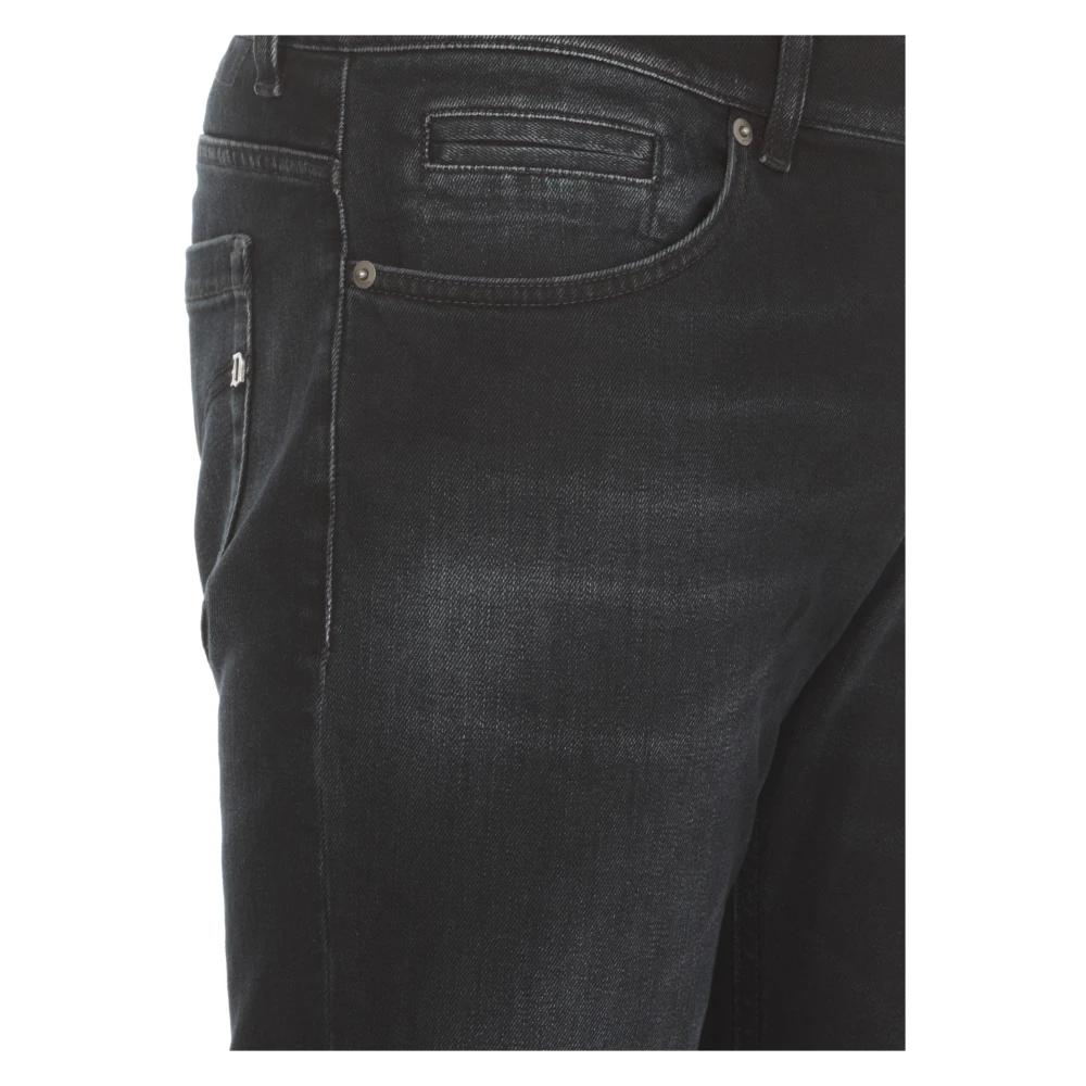 Dondup Blauwe Skinny Fit Katoenen Jeans Blue Heren