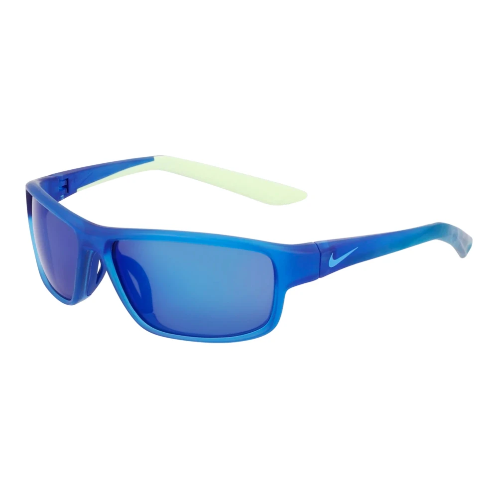 Nike Unisex Blue Sunglasses, 55 Mm, Rabid 22 Jr Sunglasses Mirrored