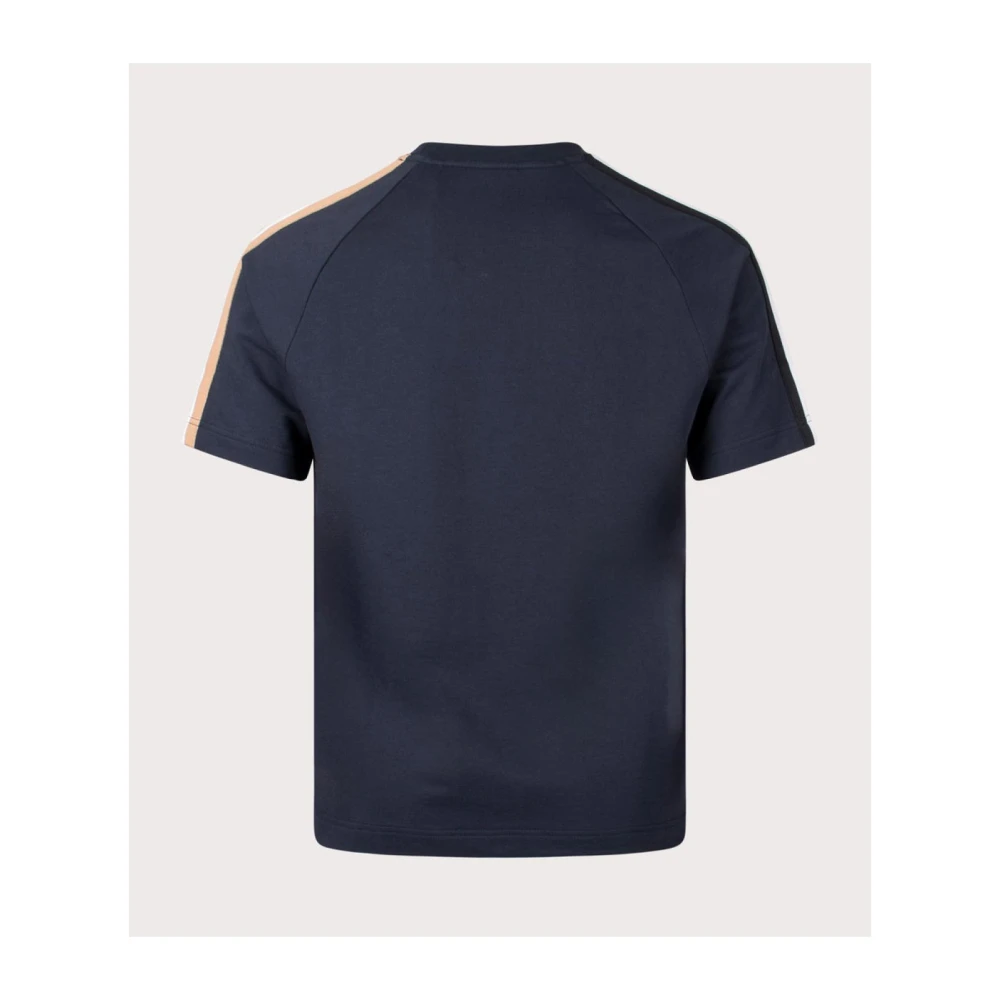Hugo Boss Blauw Logo Katoenen T-Shirt Blue Heren