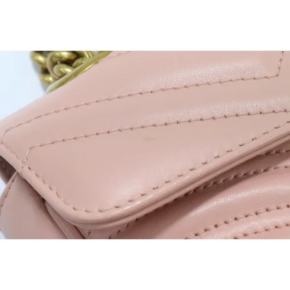Gucci Vintage Pre-owned Leather gucci-bags Pink Dames