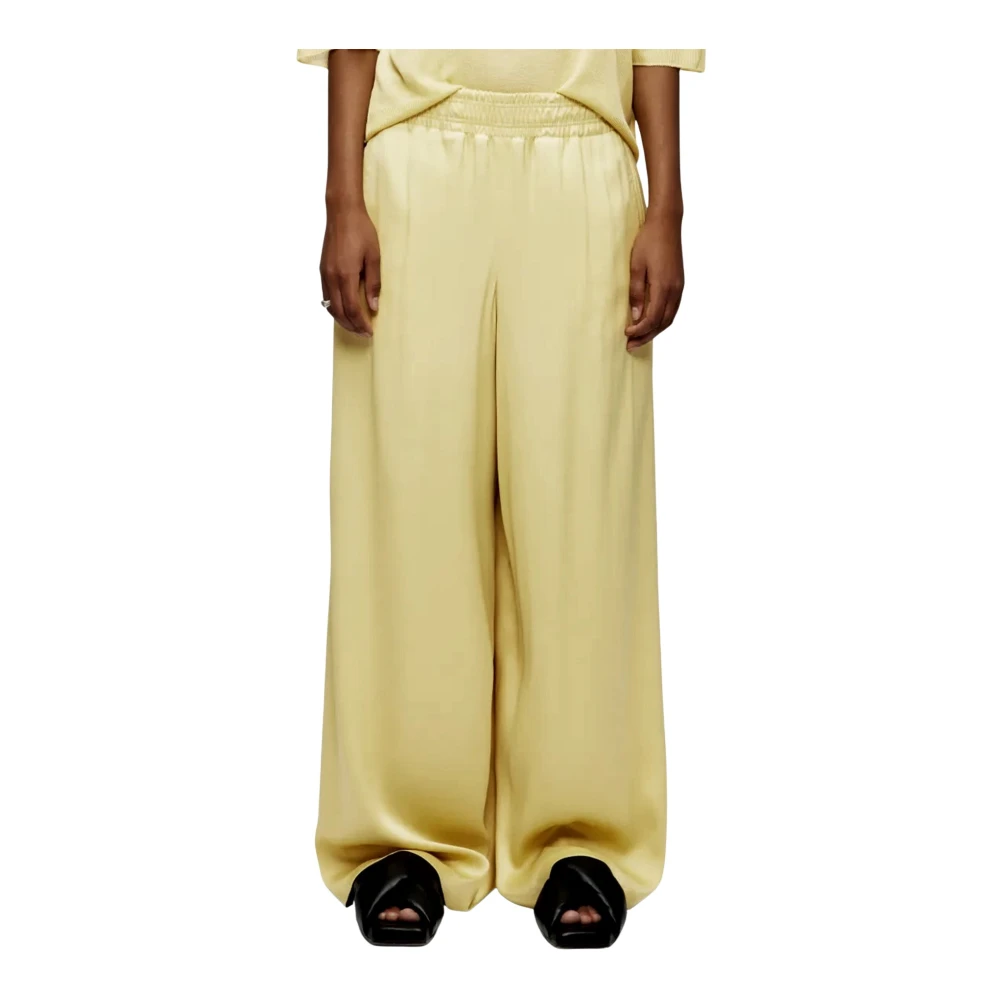 Drykorn Women's Yellow Ceiling Wide Trousers - Wide Trousers - W31 L34 - Trousers
