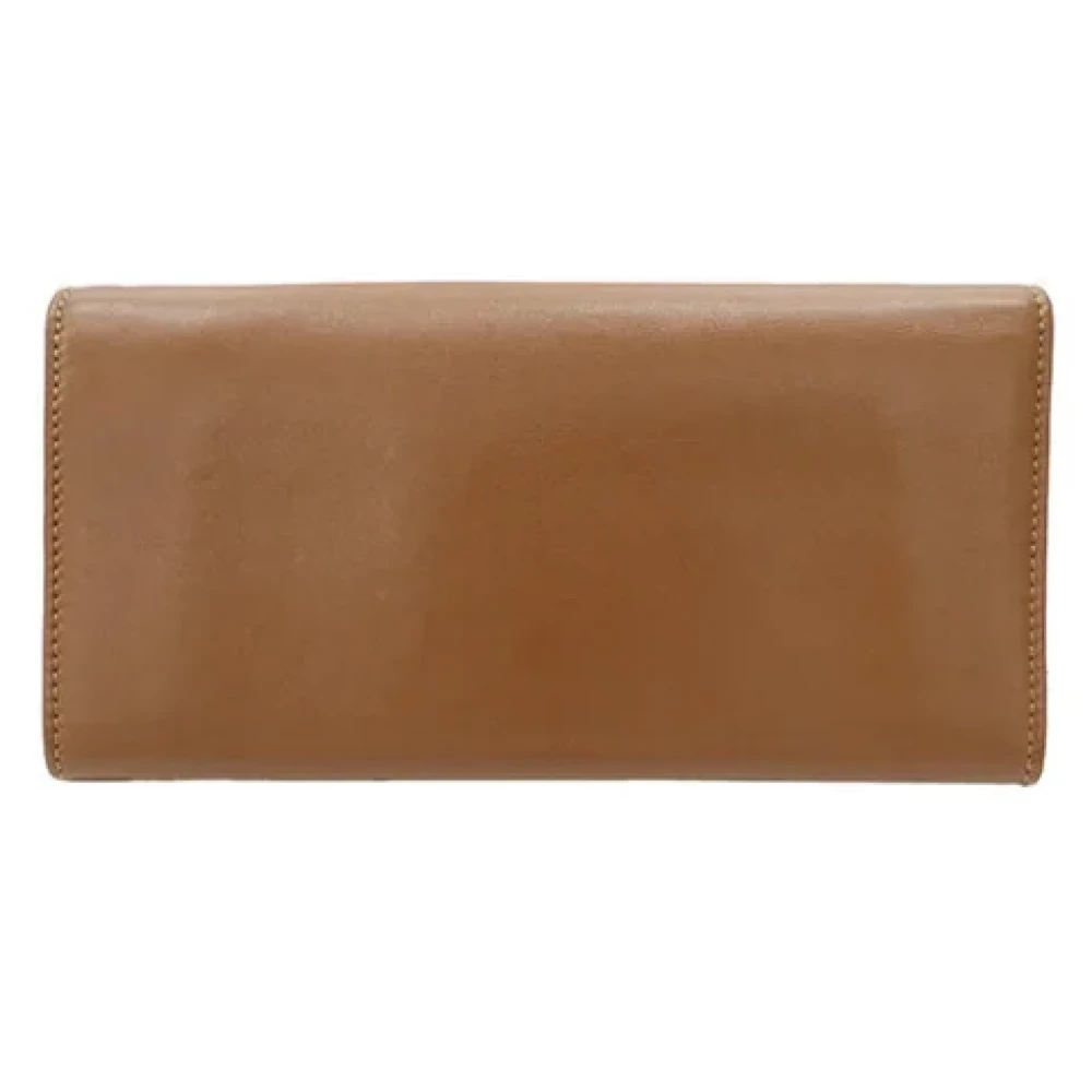Bvlgari Vintage Pre-owned Leather wallets Brown Dames