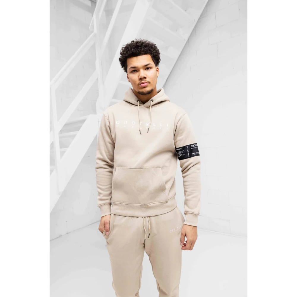Quotrell Beige Heren Trainingspak Hoodie Winter Beige Heren