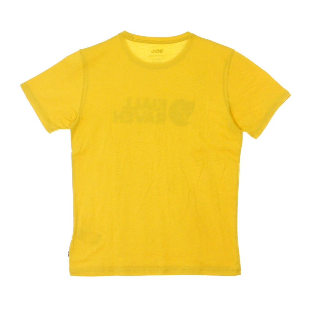 Fjällräven Logo Oker T-shirt voor mannen Yellow Heren