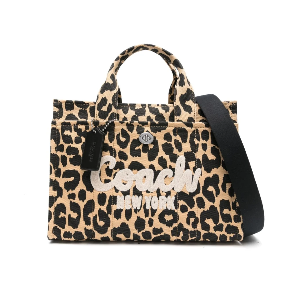 Coach Luipaardprint Schoudertas Brown Dames