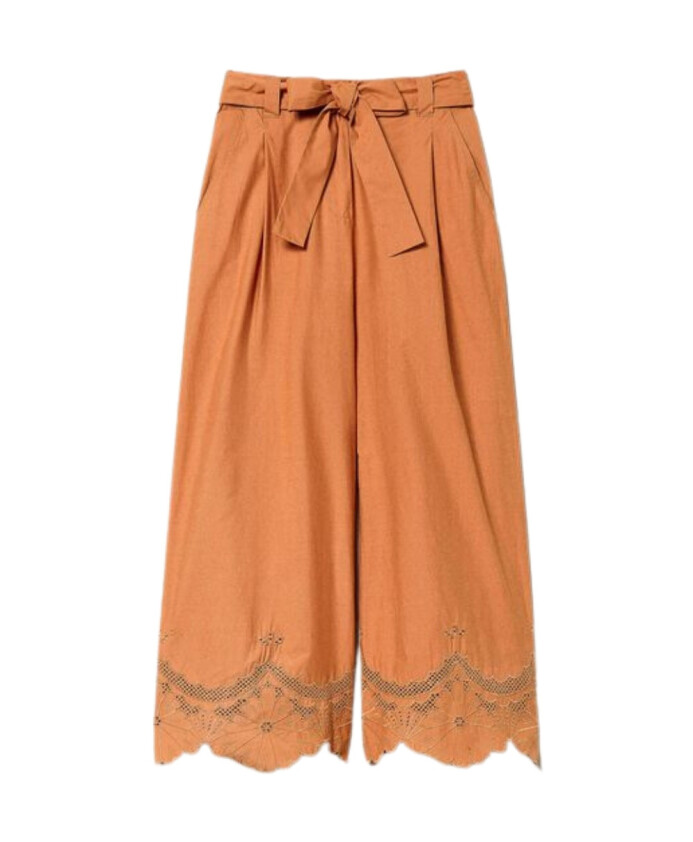 bruine-hazel-cropped-broek-met-sangallo-details