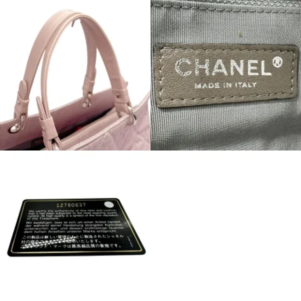 Chanel Vintage Pre-owned Canvas handbags Pink Dames