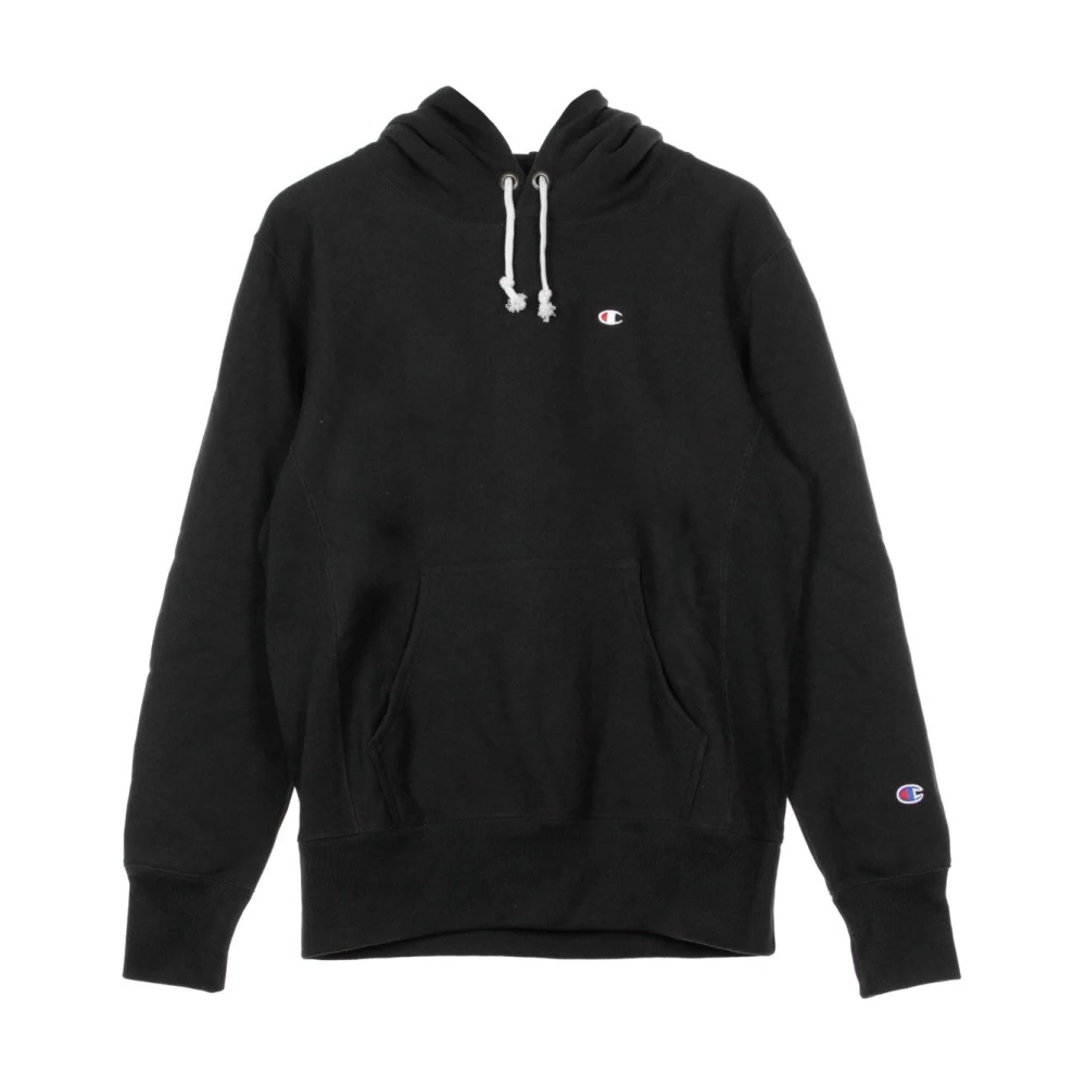 Champion Zwarte Logo Hoodie voor Mannen Black Heren