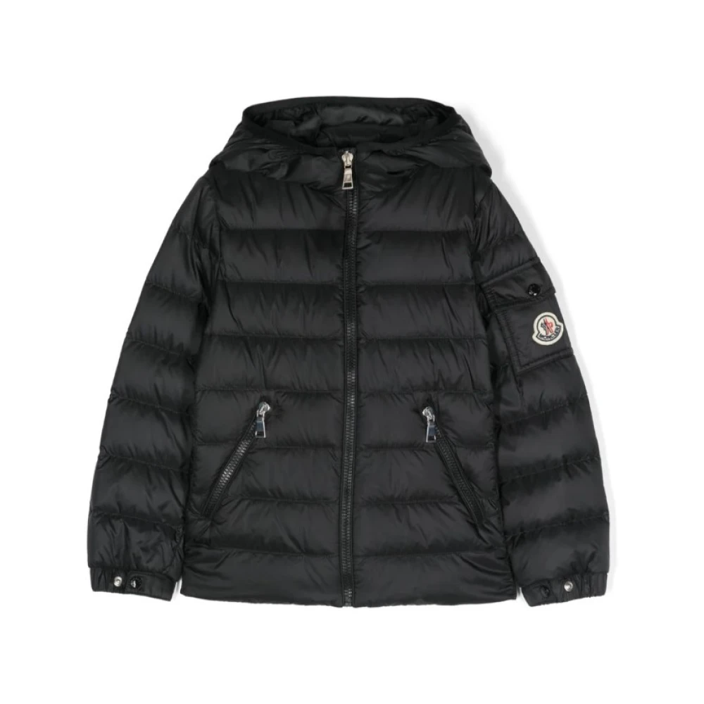 Moncler Girls Black Winter Jackets, 4 Y, Gles Hooded Down Jacket