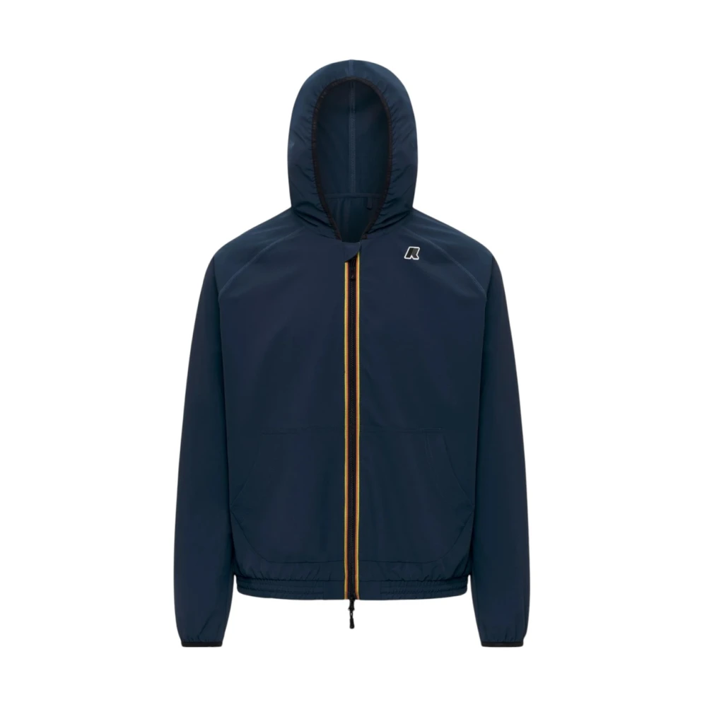 K-Way Herr Blå Jackor 2XL, Polyester, Sia Fleece Jacka