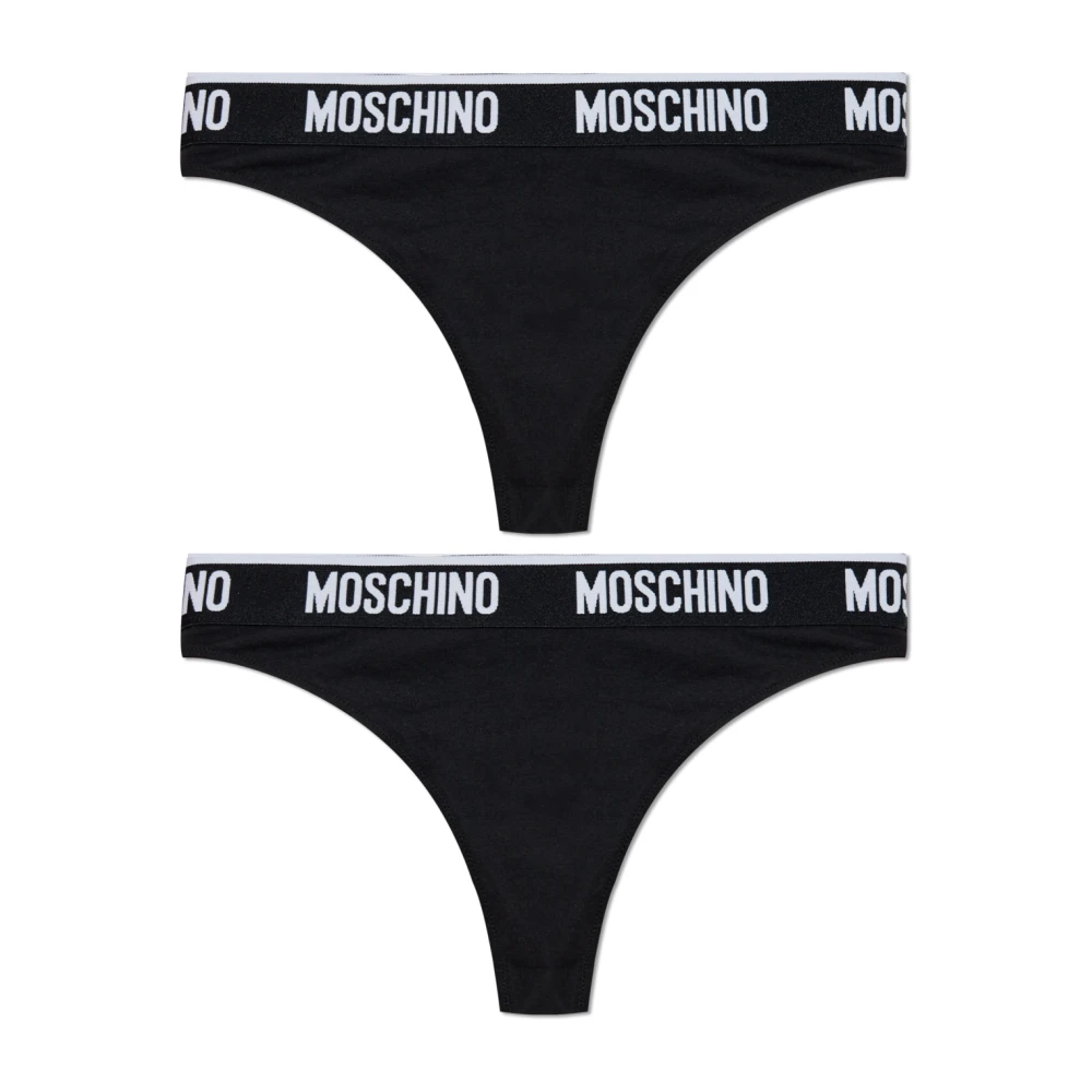 Moschino Twee-pack snaren Black Dames