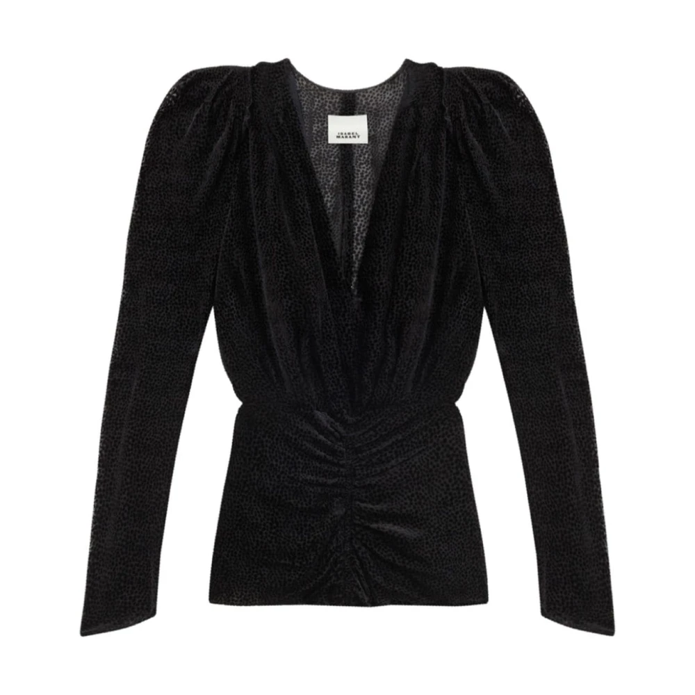 Isabel marant Zwarte Top voor Vrouwen Black Dames