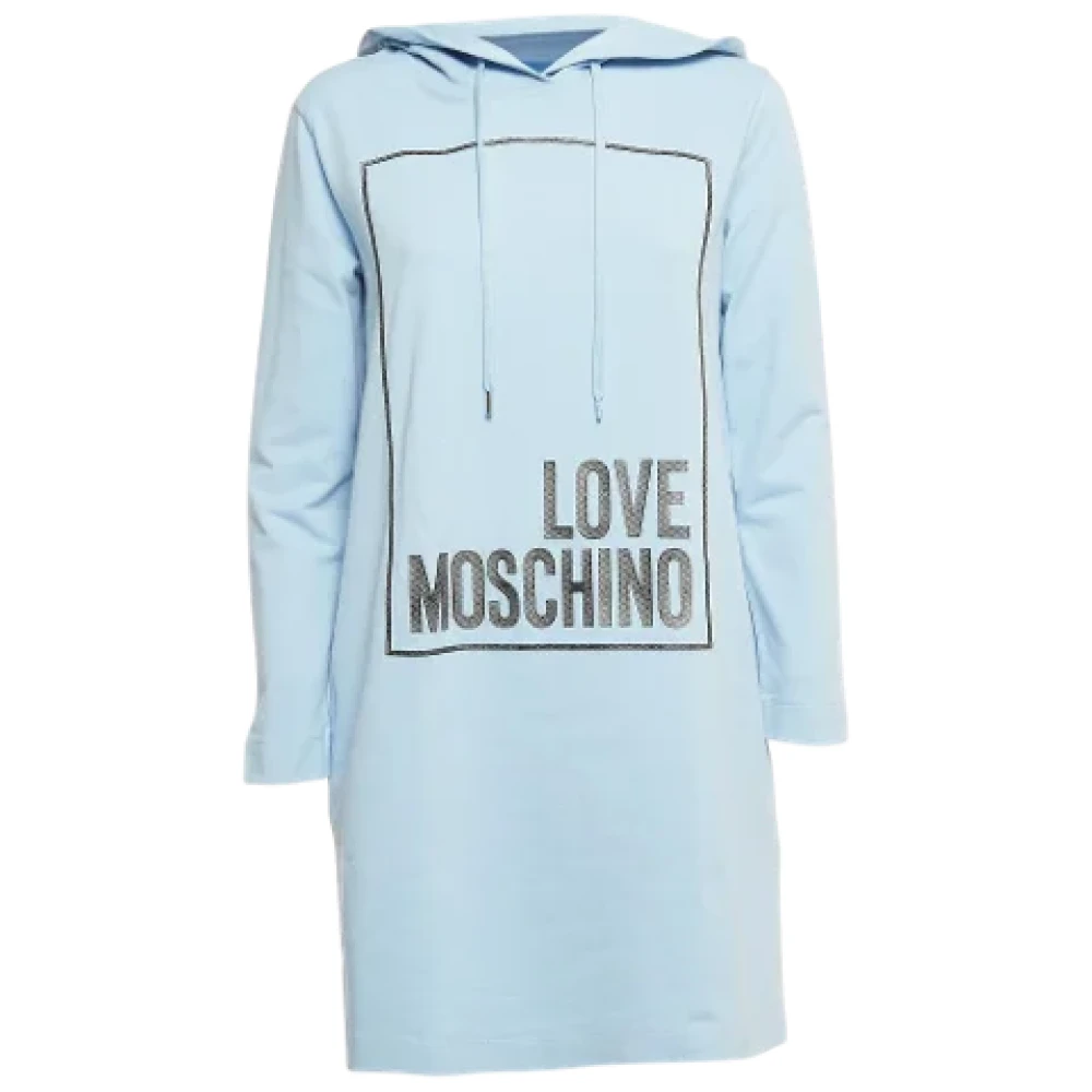 Moschino Pre-Owned Pre-owned Cotton dresses Blue Dames