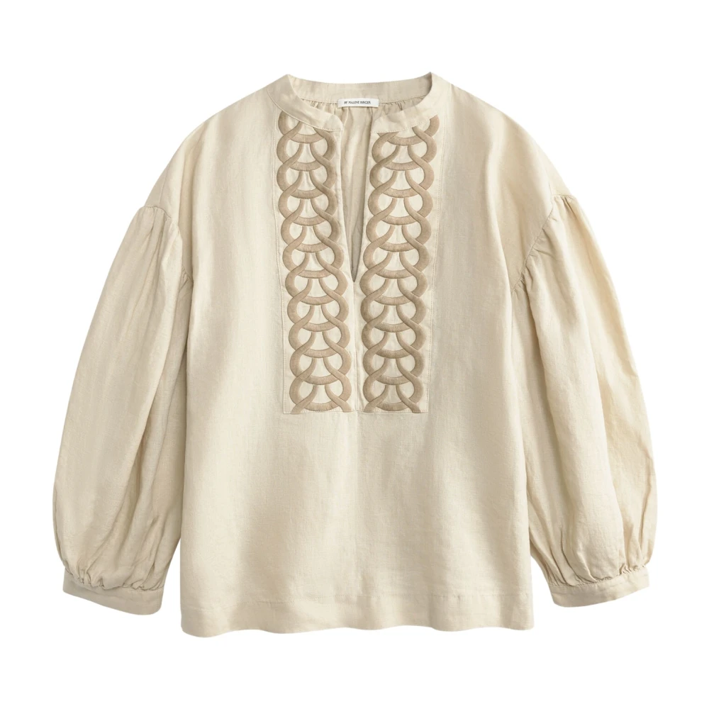 By Malene Birger Bohemian Linnen Cadmus Shirt By Herenne Birger Beige Dames