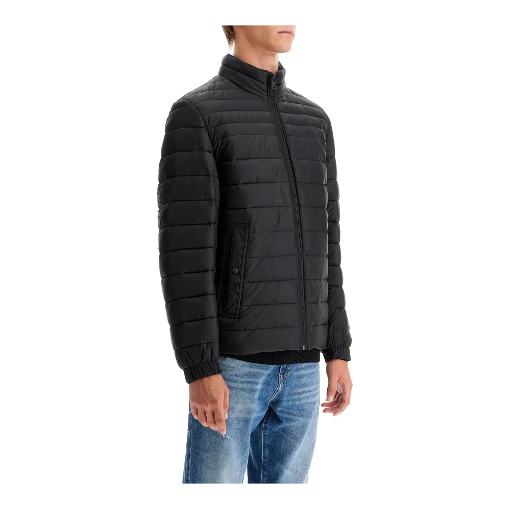 Boss Waterafstotende Gevoerde Jas Black Heren