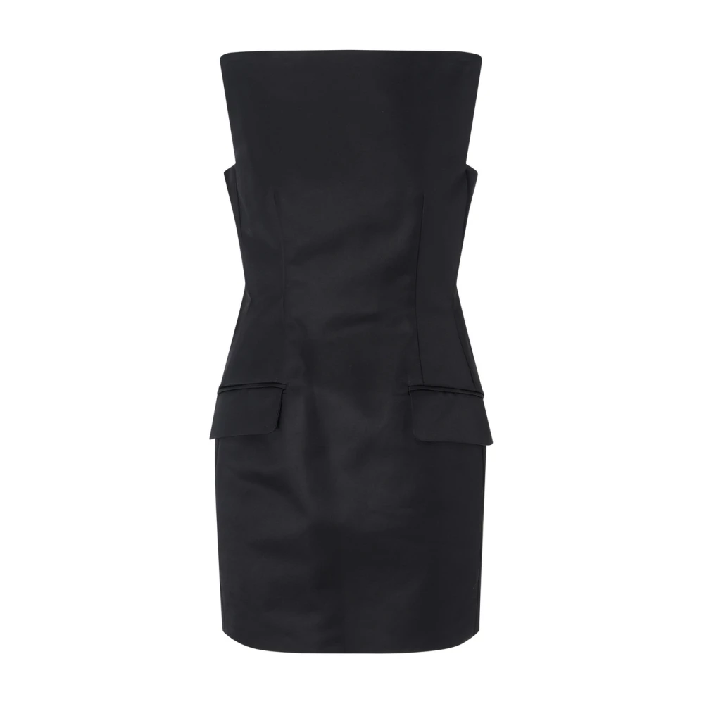 SPORTMAX Zwarte Abavo Jurk Black Dames