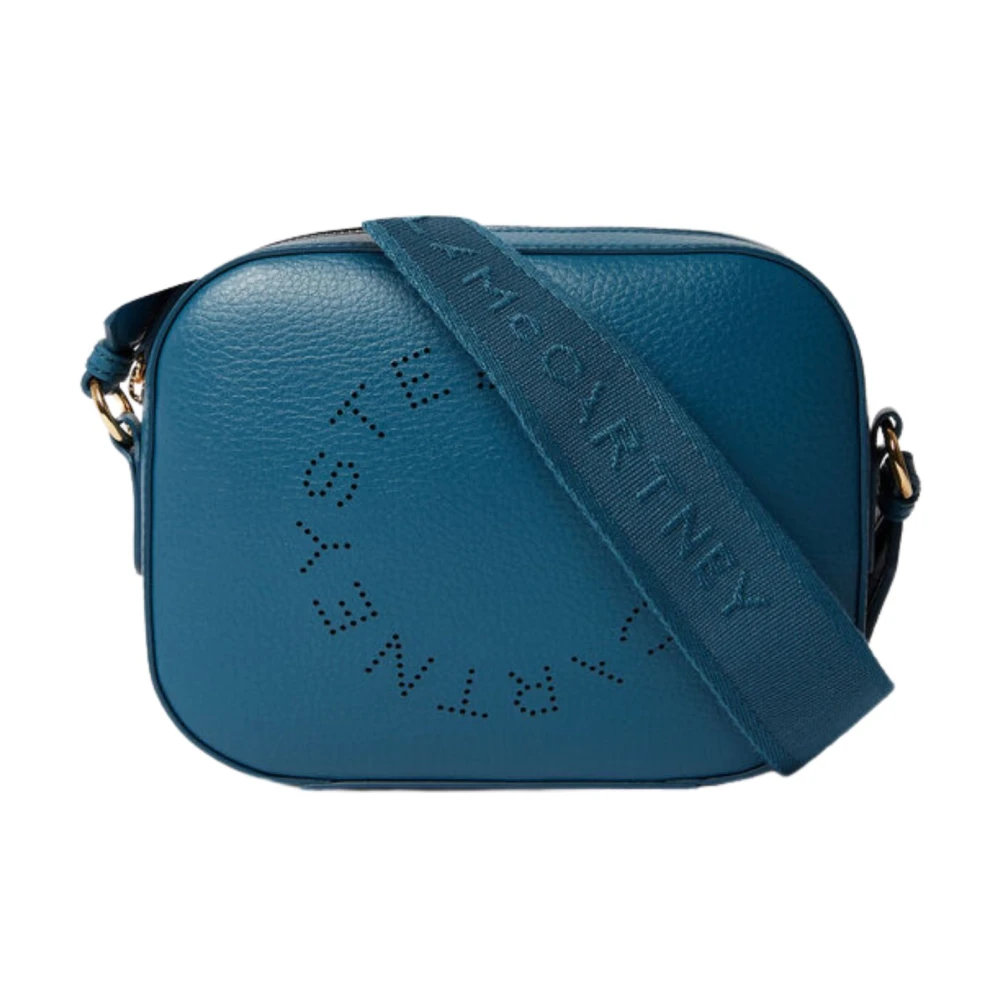 Stella Mccartney Women's Blue Logo Camera Crossbody Bag