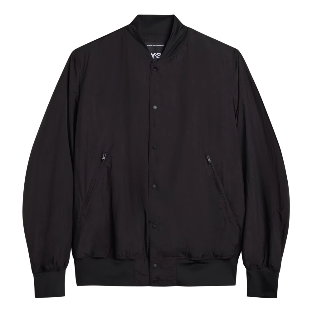 Y-3 Men's Black Collegiate Jacket - Bomber Jackets - M - Jackets