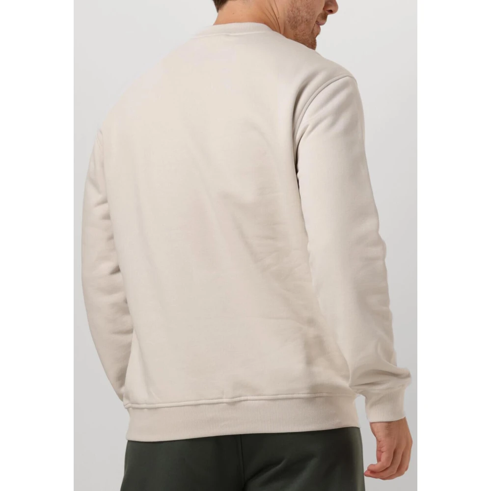 Genti Kitgekleurde Stijlvolle Sweater voor Mannen Beige Heren
