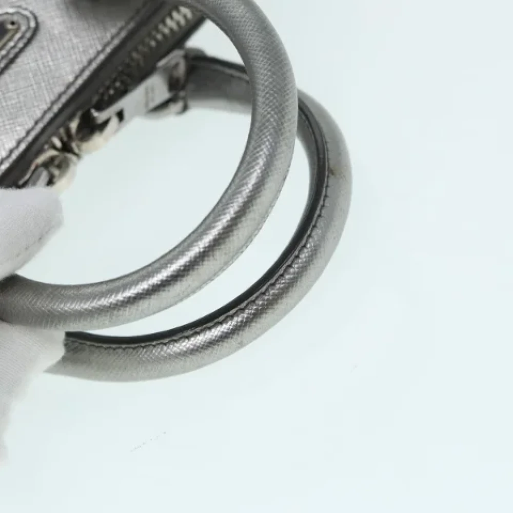Prada Vintage Pre-owned Leather prada-bags Gray Dames
