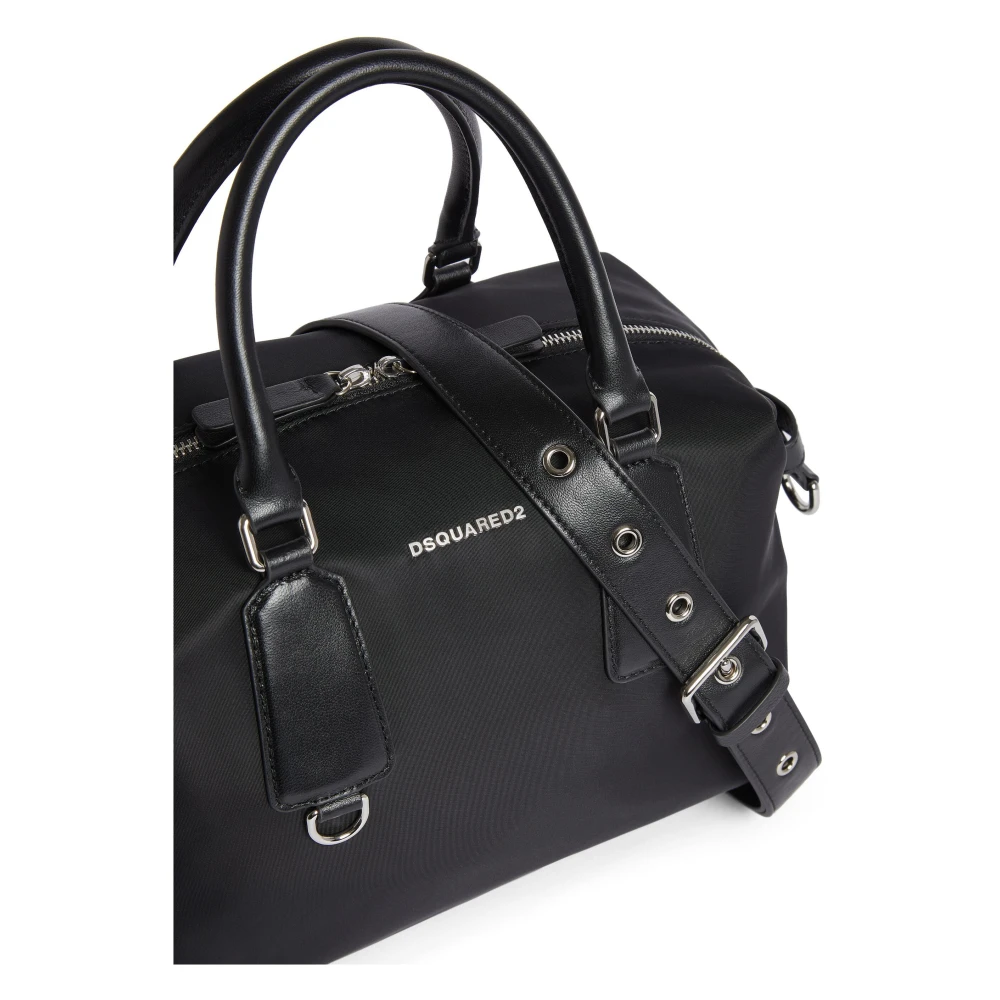 Dsquared2 Zwarte Nylon Handtas 2124 Black Dames