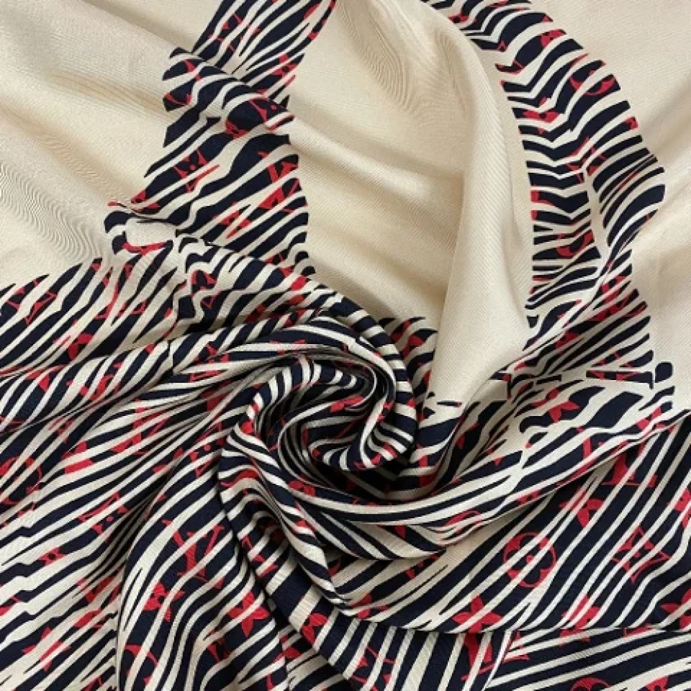 Louis Vuitton Vintage Pre-owned Fabric scarves Beige Dames