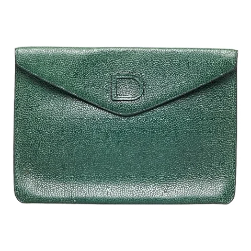 Delvaux Pre-owned Leather handbags Green Dames