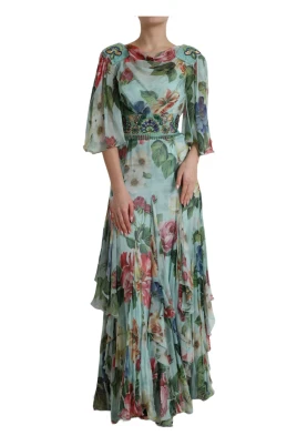 Tiered Floral Maxi Dress