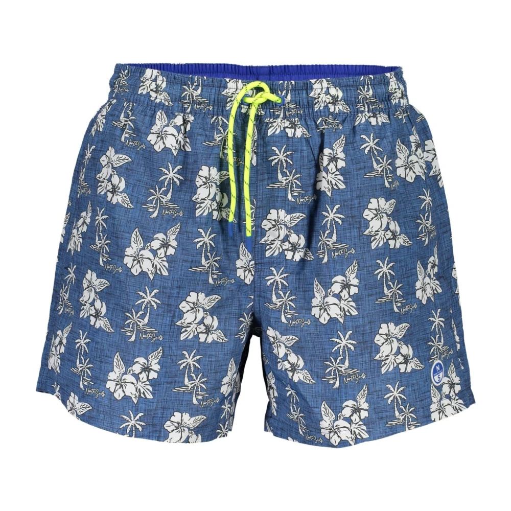 North Sails Men's Blue Swim Trunks With Drawstring - Beachwear - M - Swimwear