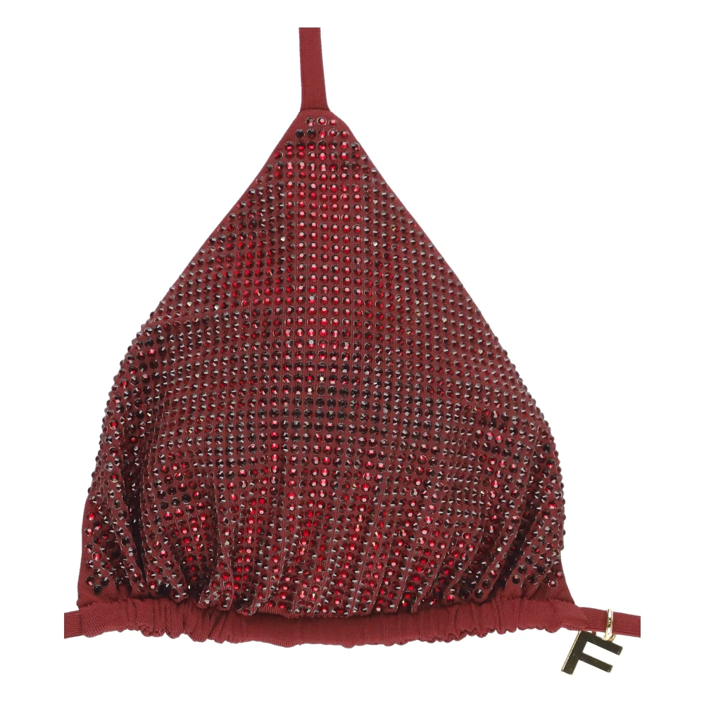 Fisico Bordeaux Zee Kleding met Strass Details Red Dames