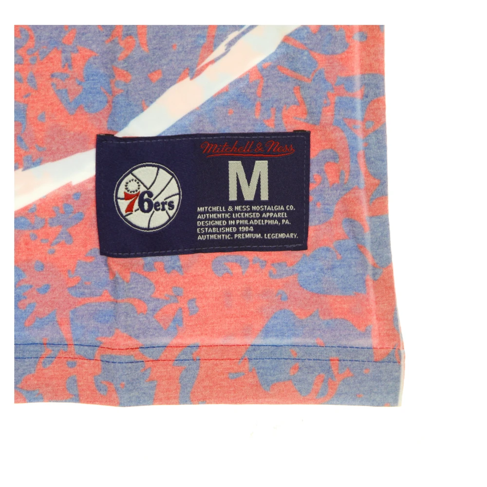 Mitchell & Ness NBA Jumbotron Tee Hardwood Classics Scarlet Multicolor Heren