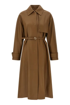 Nappa Midi Trench Coat
