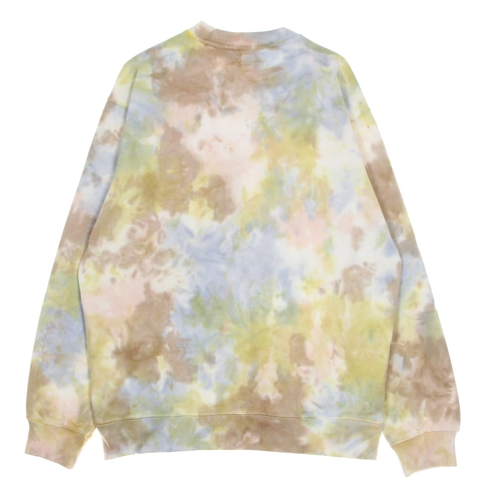 Obey Tie-Dye Crewneck Sweatshirt Lichtgewicht Fleece Multicolor Heren