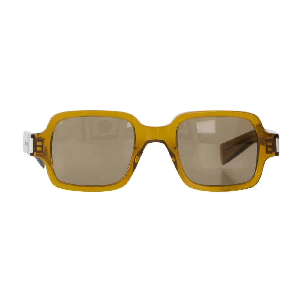 Saint Laurent Unisex Brown Sunglasses, 48 Mm, Rectangular Acetate Sunglasses
