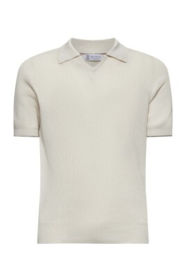 pull-polo-col-v-en-maille-ivoire