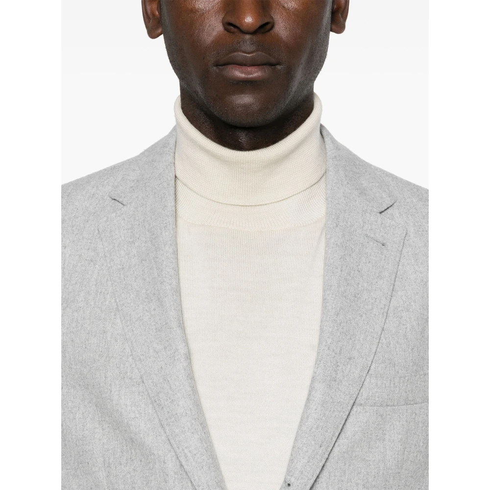 Eleventy Luxe Wol Kasjmier Jas Gray Heren