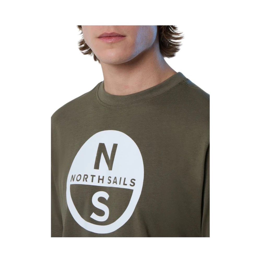 North Sails Korte Mouw T-shirt Green Heren