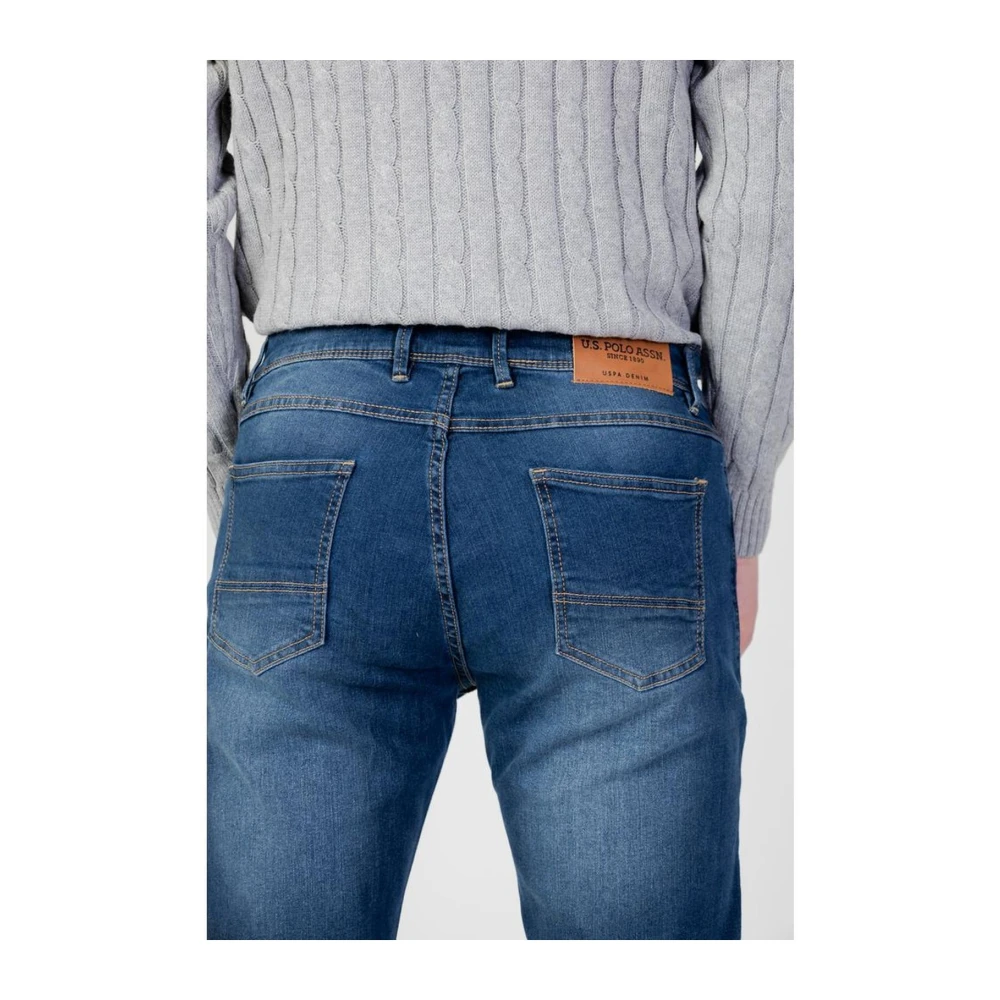 U.s. Polo Assn. Blauwe Katoenmix Jeans & Broek Blue Heren